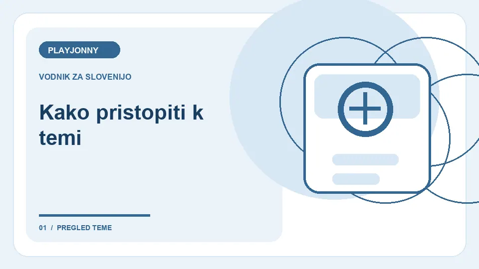 Bonusi PLAYJONNY: kaj preveriti: Kako pristopiti k temi – ilustracija za pregled pogojev