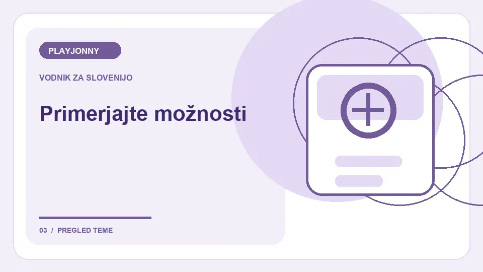 Bonusi PLAYJONNY: kaj preveriti: Primerjajte možnosti – ilustracija za pregled pogojev