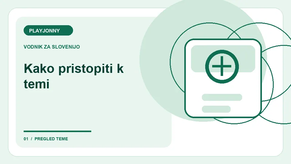 Bonusna koda: Kako pristopiti k temi – ilustracija za pregled pogojev