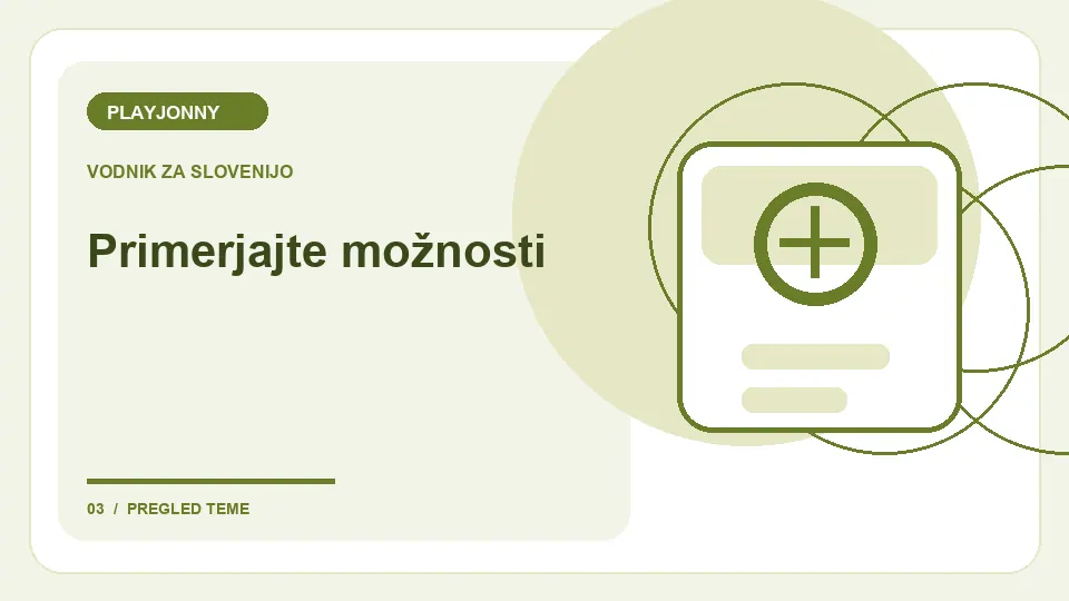 Stavne zahteve: Primerjajte možnosti – ilustracija za pregled pogojev