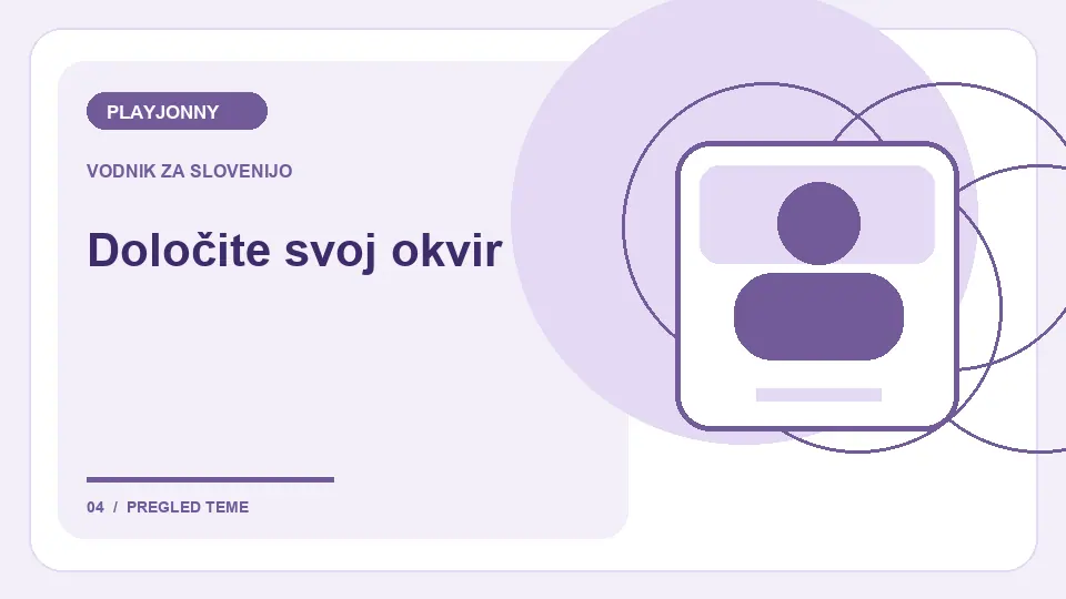 PLAYJONNY na Androidu: Določite svoj okvir – ilustracija za pregled računa
