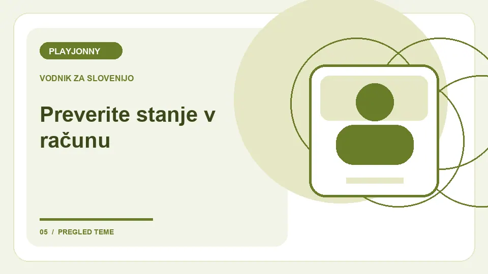 Igranje v mobilnem brskalniku: Preverite stanje v računu – ilustracija za pregled računa