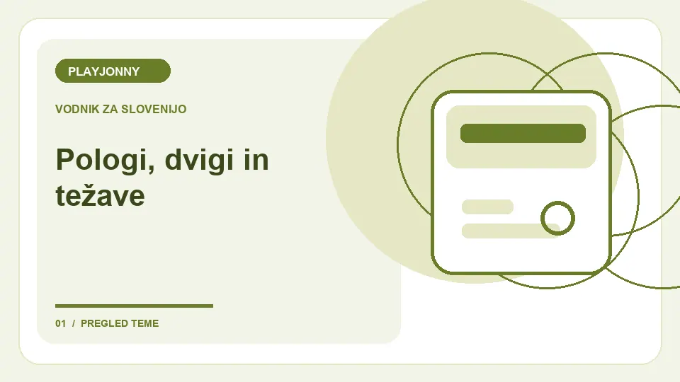 Načini plačila PLAYJONNY: Pologi, dvigi in težave – ilustracija za pregled plačil