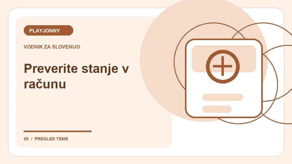 Premor od igranja: Preverite stanje v računu – ilustracija za pregled pogojev