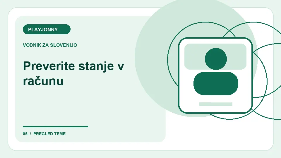 Prijava v račun PLAYJONNY: Preverite stanje v računu – ilustracija za pregled računa