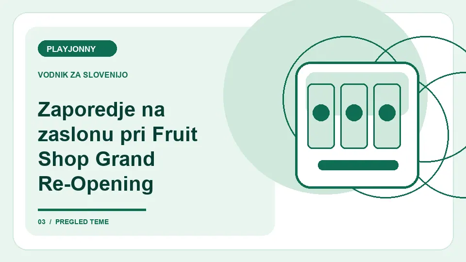 Fruit Shop Grand Re-Opening: kako deluje igralni avtomat: Zaporedje na zaslonu pri Fruit Shop Grand Re-Opening – ilustracija za pregled iger