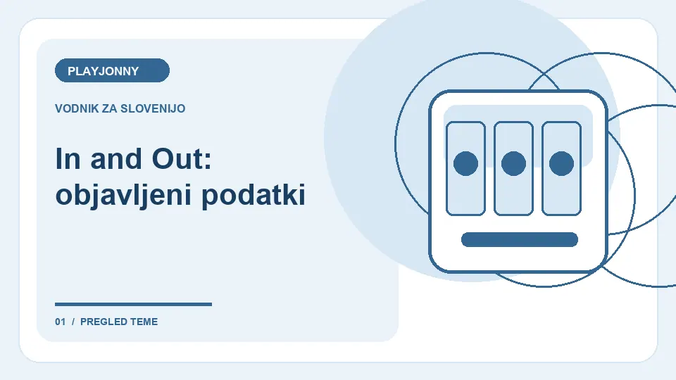 In and Out: kako deluje igralni avtomat: In and Out: objavljeni podatki – ilustracija za pregled iger