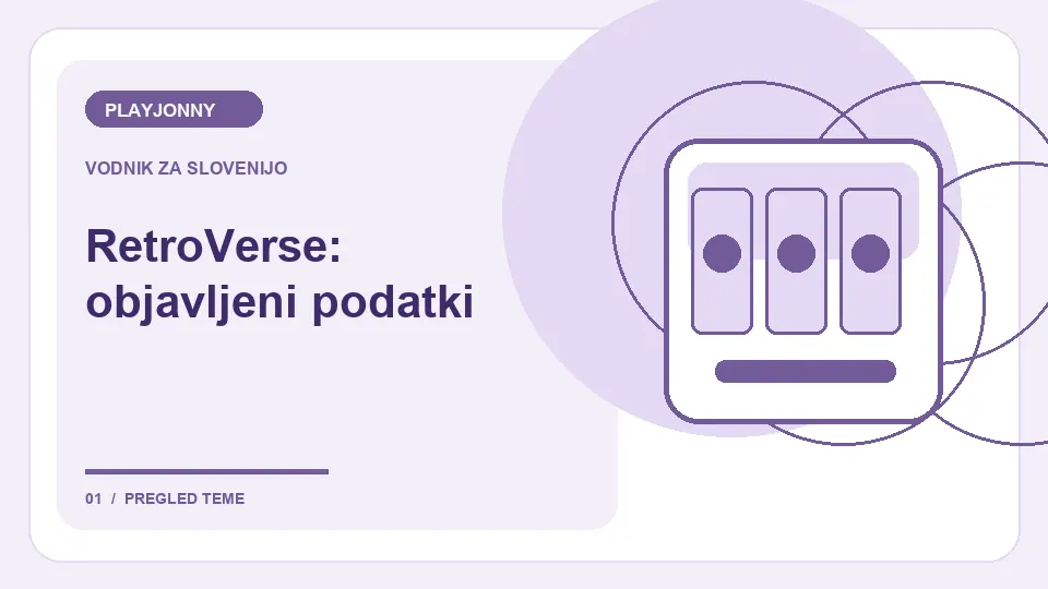 RetroVerse: kako deluje igralni avtomat: RetroVerse: objavljeni podatki – ilustracija za pregled iger