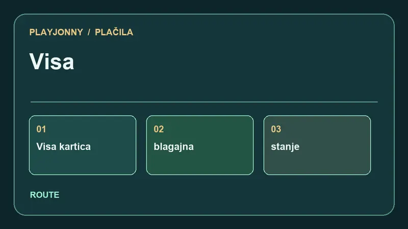 Pot plačila za Visa