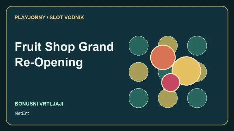 Fruit Shop Grand Re-Opening: motiv trgovina s sadjem
